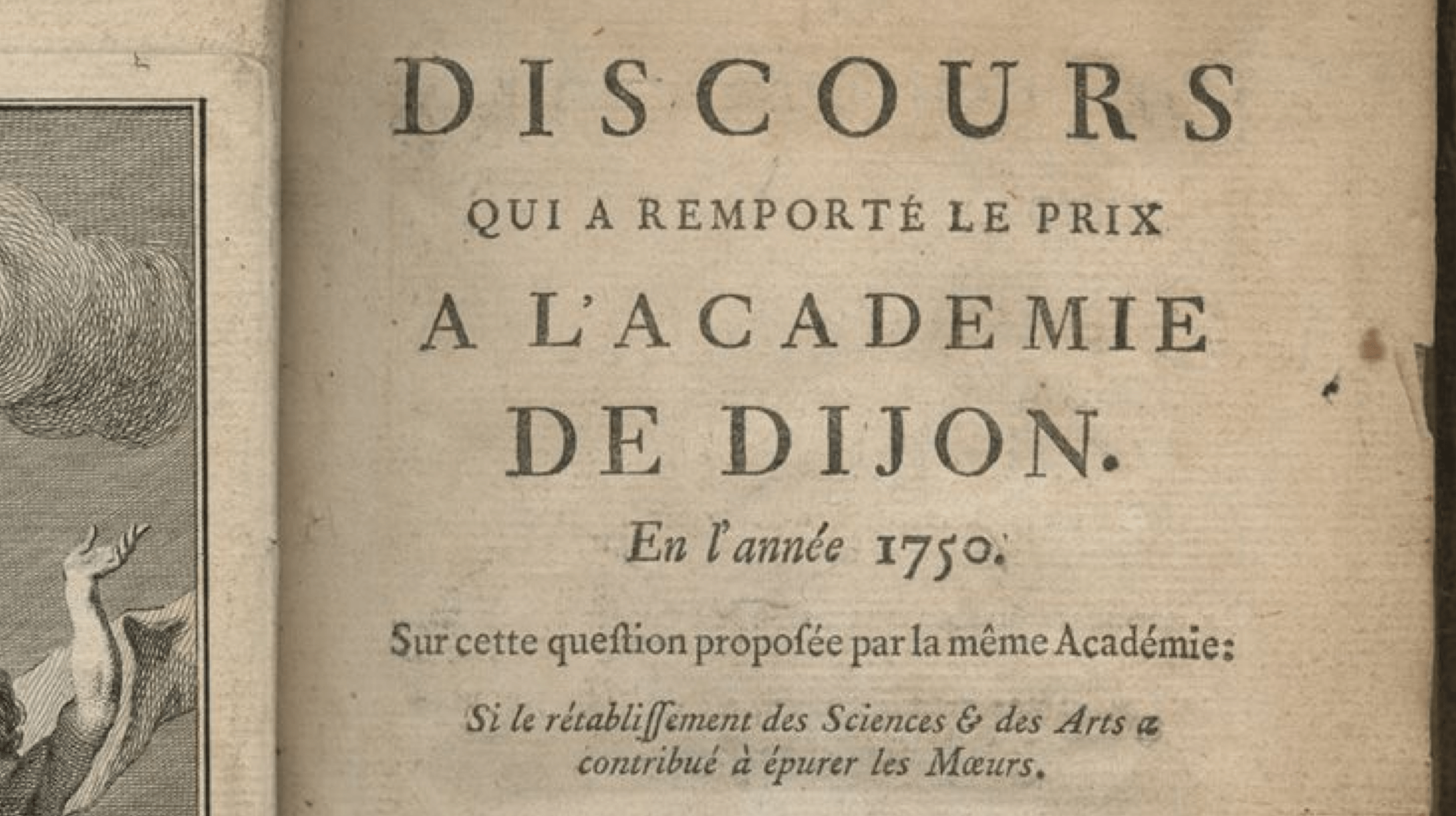 Discours sur les sciences et les arts, Rousseau