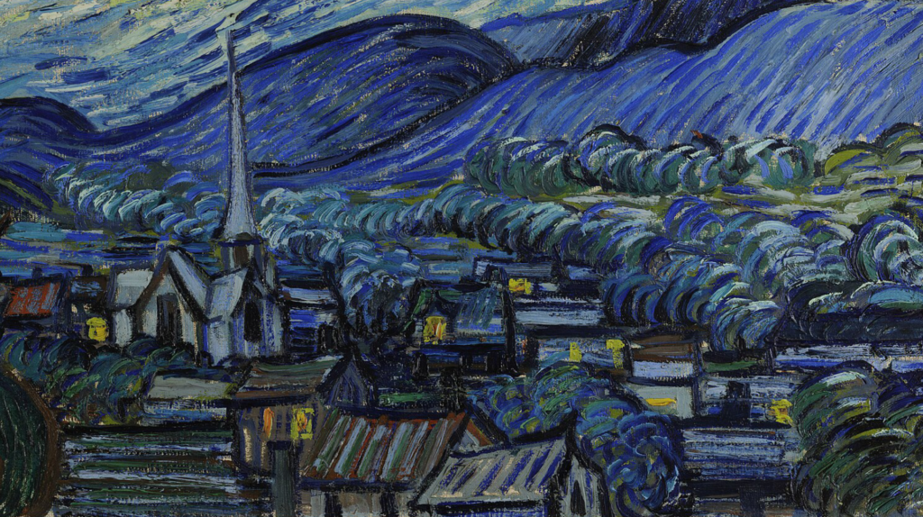 La Nuit étoilée, Van Gogh (détail)