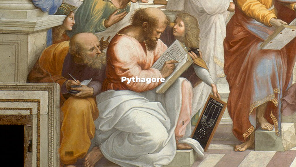 Pythagore dans L'École d'Athènes de Raphaël 